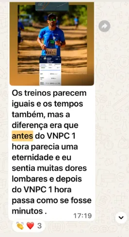 Depoimento de aluno do Método VNPC