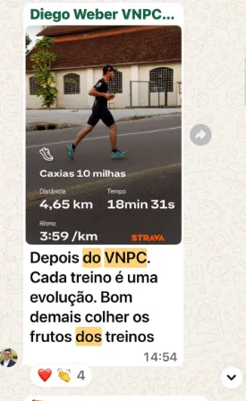 Depoimento de aluno do Método VNPC