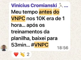 Depoimento de aluno do Método VNPC